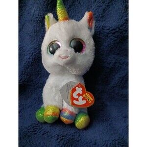 Ty Beanie Boos Pixy the Unicorn Plush — 7.5 Inch — Birthday March 26